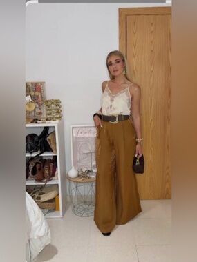 🔥🔥Zara High-Waist Wide-Leg